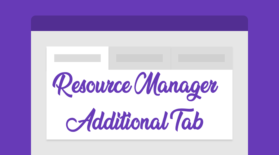 [XTR] Resource Manager Additional Tab