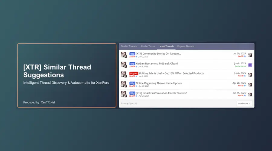 [XTR] Similar Thread Suggestions