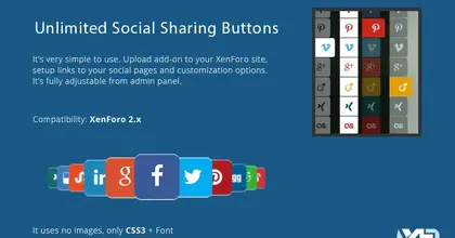 [XTR] Unlimited Social Sharing Buttons