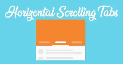 [XTR] Horizontal Scrolling Tabs