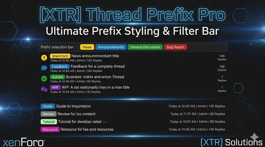 [XTR] Thread Prefix Pro
